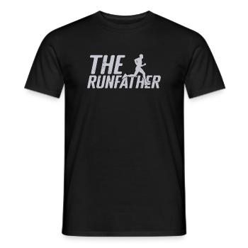 Marathon Runner The Runfather Running - Men's T-Shirt - black - Front - AI Model Male 178 light (178cm)