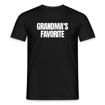 Favorite Grandchild Funny I'm Grandma's Favorite - Männer T-Shirt - Schwarz - Vorne - AI Model Male 178 light (178cm)