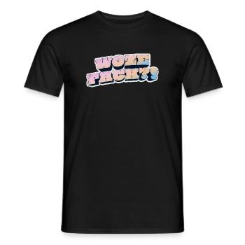 Wow Face Pastell Graffiti Stil - Männer T-Shirt - Schwarz - Vorne - AI Model Male 178 light (178cm)