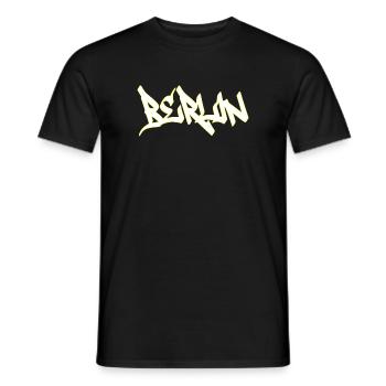 Berlin - Männer T-Shirt - Schwarz - Vorne - AI Model Male 178 light (178cm)
