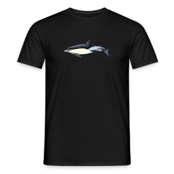 Common dolphin - Common dolphin - Common dolphin - Men's T-Shirt - black - Front - AI Model Male 178 light (178cm)