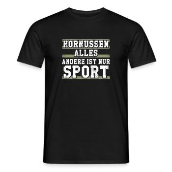 Hornussen alles andere ist nur Sport - Männer T-Shirt - Schwarz - Vorne - AI Model Male 178 light (178cm)