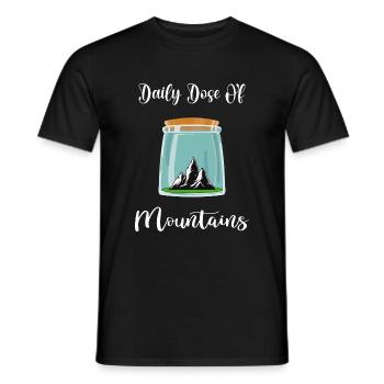 Mountain hiking servus alpin mountaineering mountains - Men's T-Shirt - black - Front - AI Model Male 178 light (178cm)