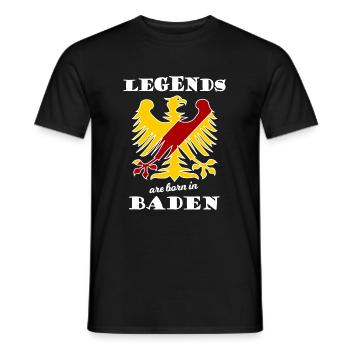 The Baden Legends - Men's T-Shirt - black - Front - AI Model Male 178 light (178cm)