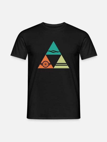 Triathlon TRIATHLÈTE « natation-vélo-course » - T-shirt homme - noir