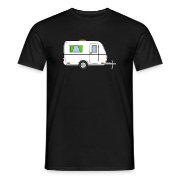 Caravan White (modern version) - Men's T-Shirt - black - Front - AI Model Male 178 light (178cm)