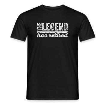 La légende a pris sa retraite – Lustiges Ruhestand - T-shirt homme - noir - Devant - AI Model Male 178 light (178cm)