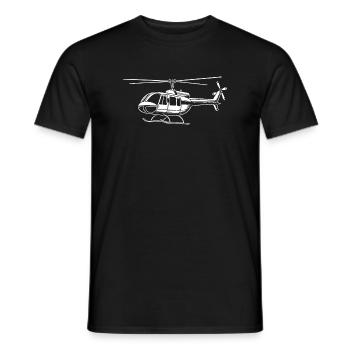 Conception d’hélicoptère pour de vrais passionnés d’hélicoptères - T-shirt homme - noir - Devant - AI Model Male 178 light (178cm)