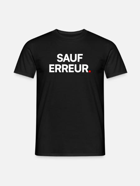 Sauf erreur - T-shirt homme - noir