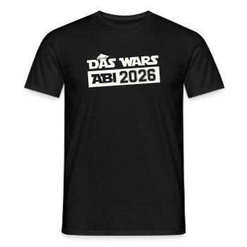 DAS WARS Abi 2026 - Männer T-Shirt - Schwarz - Vorne - AI Model Male 178 light (178cm)