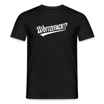 Wottzefack Humor Spruch Lustig Witzig Geschenkidee - Männer T-Shirt - Schwarz - Vorne - AI Model Male 178 light (178cm)