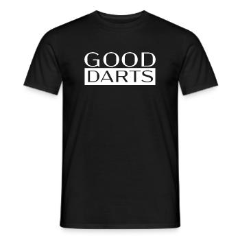 Dart-Good_Darts - Männer T-Shirt - Schwarz - Vorne - AI Model Male 178 light (178cm)