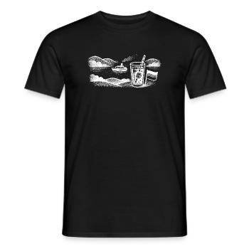 Urlaubsfeeling  - Männer T-Shirt - Schwarz - Vorne - AI Model Male 178 light (178cm)