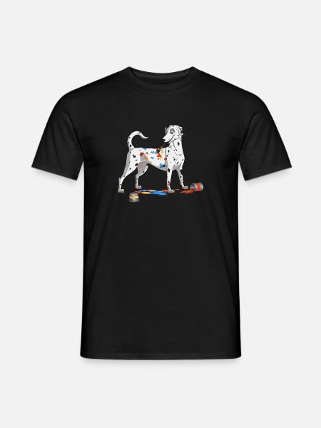 Dalmatinische Malerei - Männer T-Shirt - Schwarz