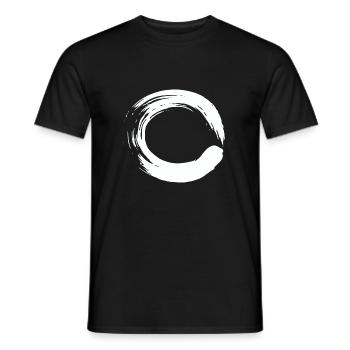Yoga - Zen Kreis - Shirt - Männer T-Shirt - Schwarz - Vorne - AI Model Male 178 light (178cm)