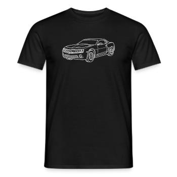 Chevy Camaro - Men's T-Shirt - black - Front - AI Model Male 178 light (178cm)