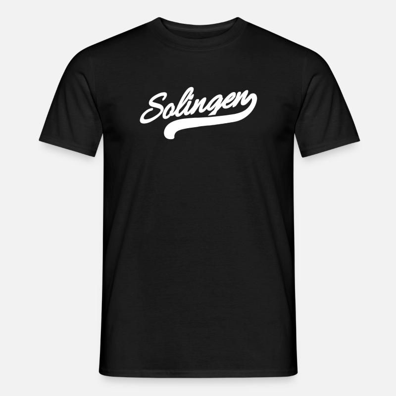 Solingen Retro - Männer T-Shirt - Schwarz