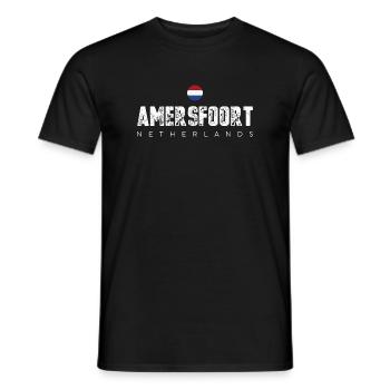 Amerfoort Niederlande Wappen T-Shirt - Männer T-Shirt - Schwarz - Vorne - AI Model Male 178 light (178cm)