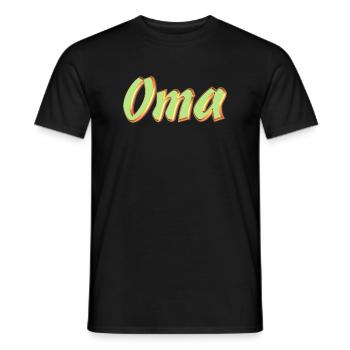 Kosename Oma 3DStyle - Männer T-Shirt - Schwarz - Vorne - AI Model Male 178 light (178cm)