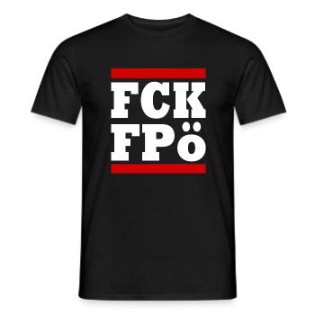 Fck fpö - T-shirt homme - noir - Devant - AI Model Male 178 light (178cm)