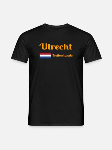 Utrecht, Netherlands- Stylish prints - Men's T-Shirt - black