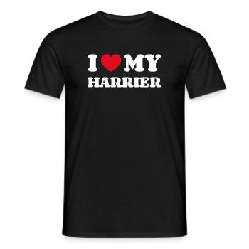 J'aime mon Harrier - T-shirt homme - noir - Devant - AI Model Male 178 light (178cm)