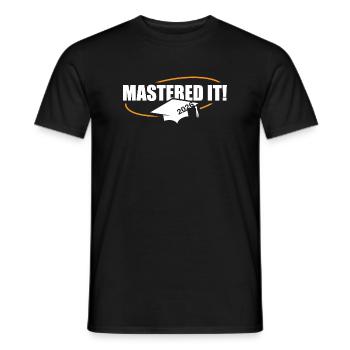 Master 2026 Graduation Graduation - Men's T-Shirt - black - Front - AI Model Male 178 light (178cm)