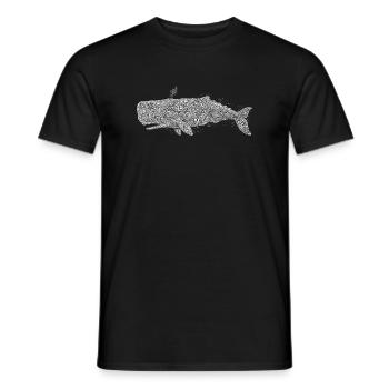 Pottwal - Männer T-Shirt - Schwarz - Vorne - AI Model Male 178 light (178cm)