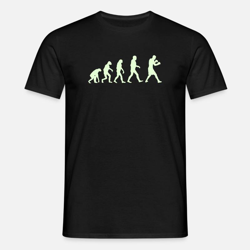Boxing Evolution logo - Männer T-Shirt - Schwarz