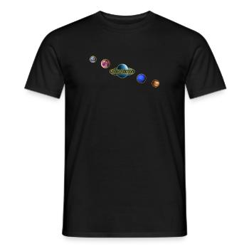 Syzygy Planetenring - Männer T-Shirt - Schwarz - Vorne - AI Model Male 178 light (178cm)