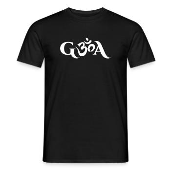 symbole goa om - T-shirt homme - noir - Devant - AI Model Male 178 light (178cm)