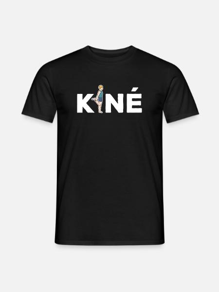 Kiné Cadeau pour Masseur Kinésithérapeute - T-shirt homme - noir