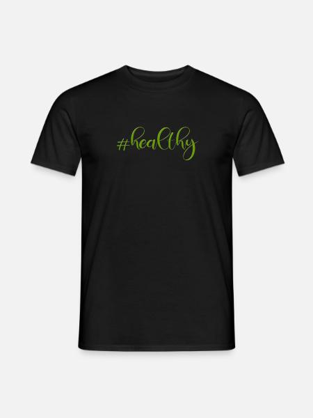 #healthy - Men's T-Shirt - black