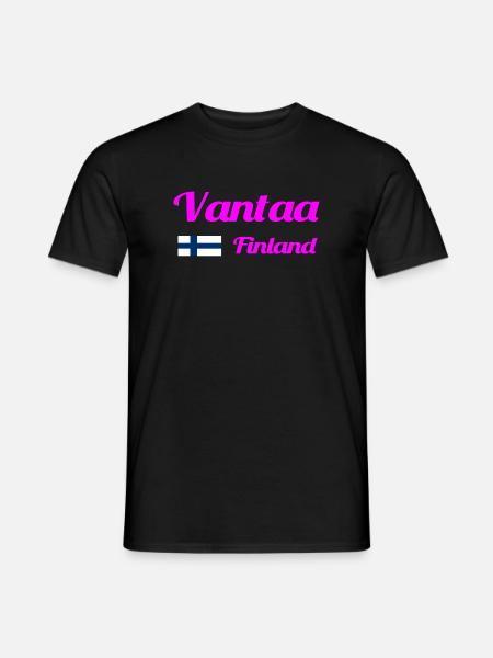 Vantaa Finland Print - Men's T-Shirt - black