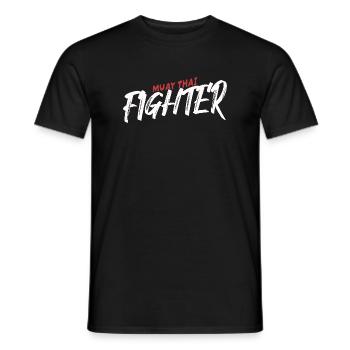 Muay Thai Fighter Shirt - Men's T-Shirt - black - Front - AI Model Male 178 light (178cm)