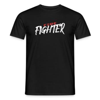 Pompier Pompier Pompier - T-shirt homme - noir - Devant - AI Model Male 178 light (178cm)