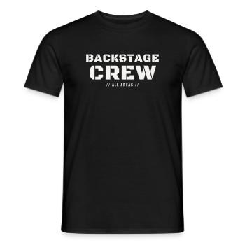 Équipe de Backstage Événement de l’équipe de concert All Areas - T-shirt homme - noir - Devant - AI Model Male 178 light (178cm)