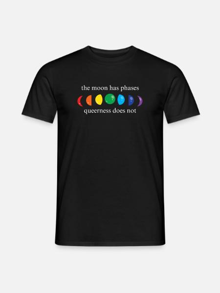 Seltsame Mondphasen - Männer T-Shirt - Schwarz