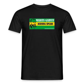 Garvey Brennender Speer Shirt - Männer T-Shirt - Schwarz - Vorne - AI Model Male 178 light (178cm)