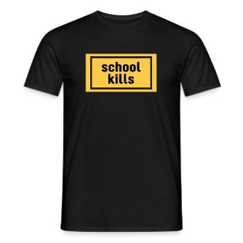 Schulmorde - Männer T-Shirt - Schwarz - Vorne - AI Model Male 178 light (178cm)