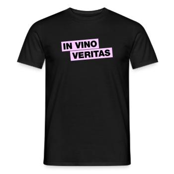 In Vino Veritas - Männer T-Shirt - Schwarz - Vorne - AI Model Male 178 light (178cm)