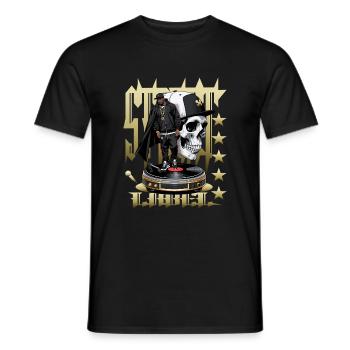 Street Rappers - Men's T-Shirt - black - Front - AI Model Male 178 light (178cm)