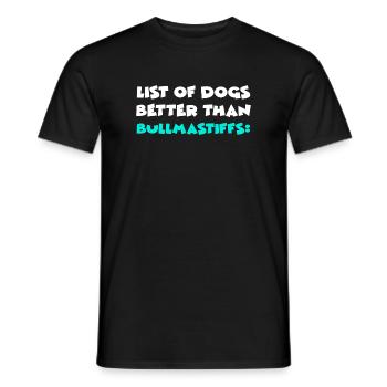 Bullmastiff - Men's T-Shirt - black - Front - AI Model Male 178 light (178cm)