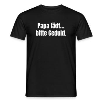 Dad invites patience - Men's T-Shirt - black - Front - AI Model Male 178 light (178cm)