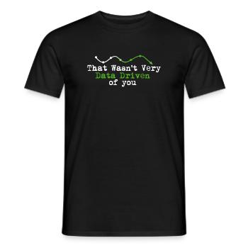 Data Driven You Tee - Men's T-Shirt - black - Front - AI Model Male 178 light (178cm)