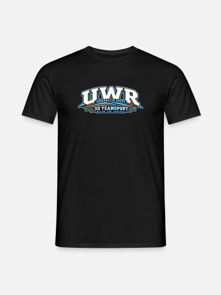Unterwasser Rugby 3D Teamsport - Männer T-Shirt - Schwarz