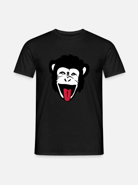 monkey gorilla monkey Header1 - Men's T-Shirt - black
