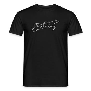 Terschelling | Map Line-Art Minimalism - Men's T-Shirt - black - Front - AI Model Male 178 light (178cm)