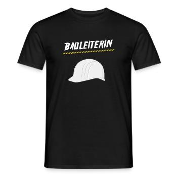 Construction manager - Men's T-Shirt - black - Front - AI Model Male 178 light (178cm)
