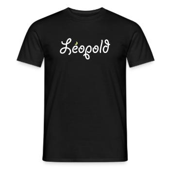 Léopold - T-shirt homme - noir - Devant - AI Model Male 178 light (178cm)